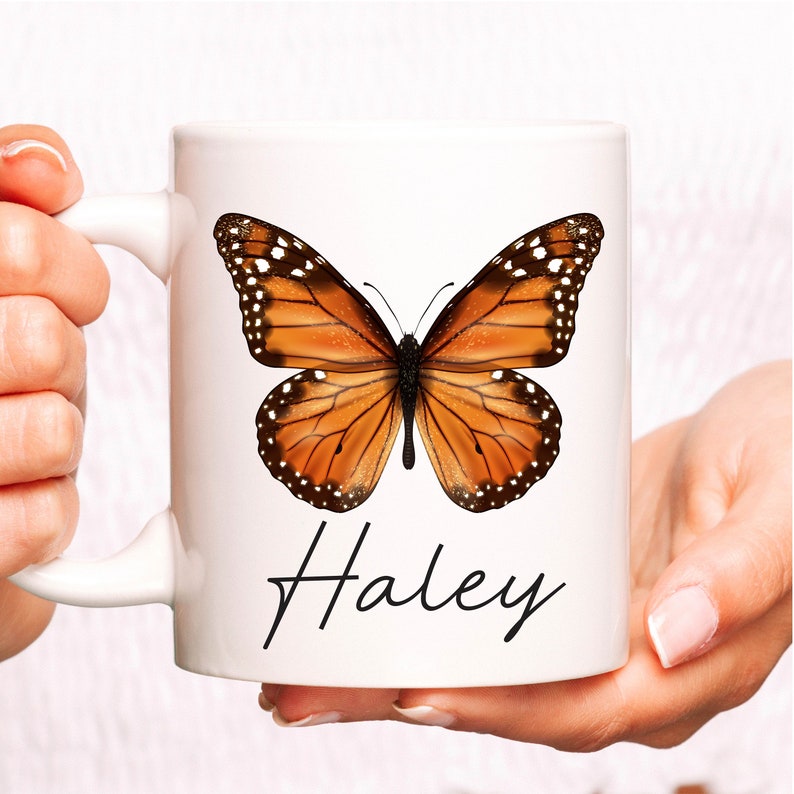 Butterfly Mug Butterfly Gift for Women Personalized Etsy