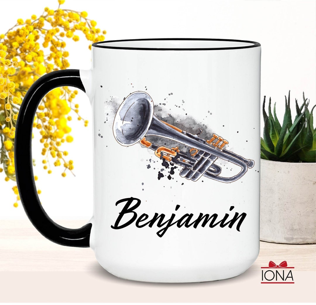 Trumpet Mug, Trumpet Gift, Gift for Women, Trumpet Player Gift