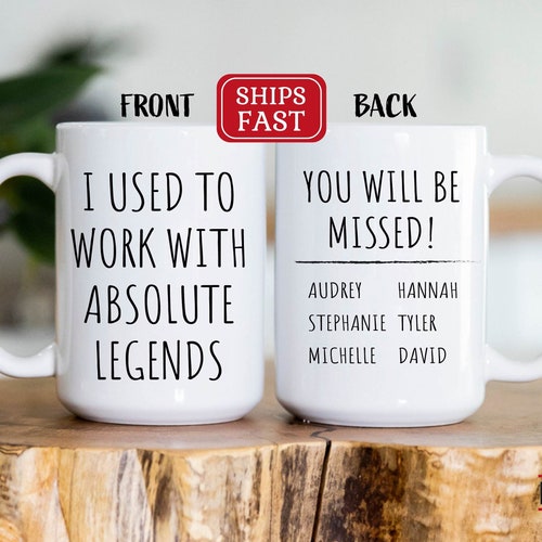 Coworker Leaving Coffee Mug, Funny Retirement Gift For Women Men, Co-worker Goodbye Mug, Farewell Coworker, Leaving Job Gift, Good Luck Bye