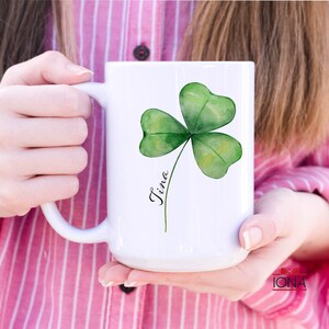 Personalized Shamrock Coffee Mug: Lucky Irish Gift bild 7