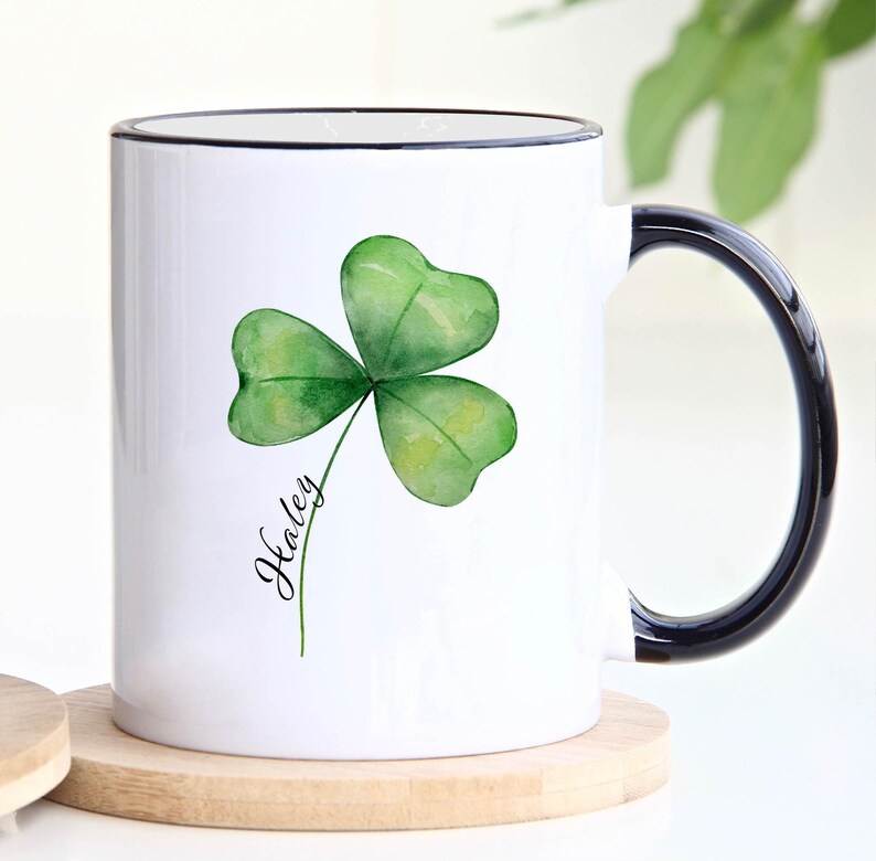 Personalized Shamrock Coffee Mug: Lucky Irish Gift bild 9