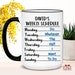 Retirement Gifts for Men - Weekly Schedule mug - Funny Retirement Gift for Men from Coworkers, Men Retirement Gifts, Happy Retirement Mug 