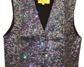 Sequin Vest PEACOCK