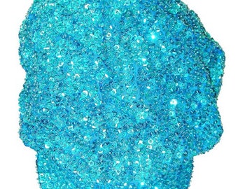 Sequin Brando Cap TURQUOISE