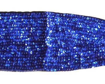 Ceinture Cummerbund à Paillettes BLEU ROYAL