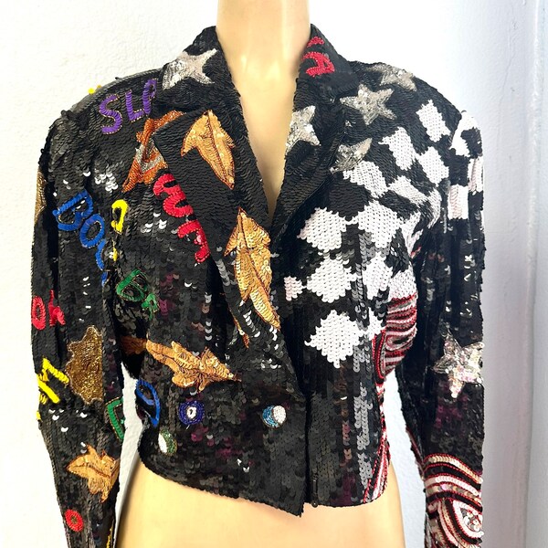 Sequin Jacket Bomber Style