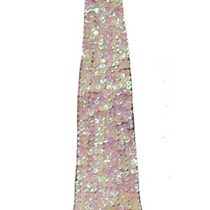 Sequin Neck Tie OPAL WHITE Adult Unisex