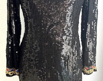 Sequined Dress Black