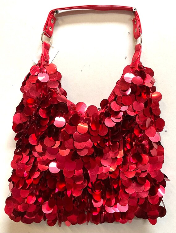 Red sparkly purse discount