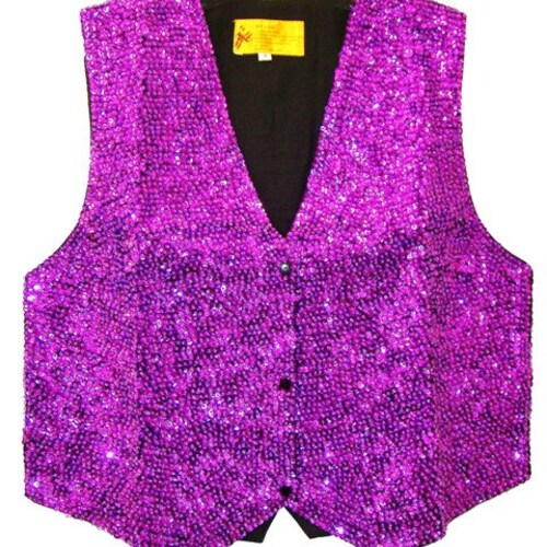 Black Boho Sequin Embroidered Vest