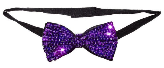 Sequin Bow Tie Adult Black Sequin Bow Tie Adult Black