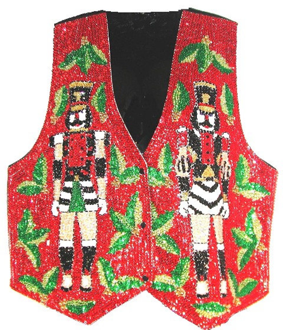 Sequin Vest NUTCRACKERS Etsy