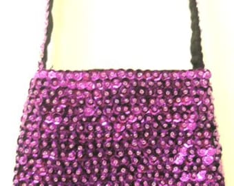 Sequin Purse PURPLE