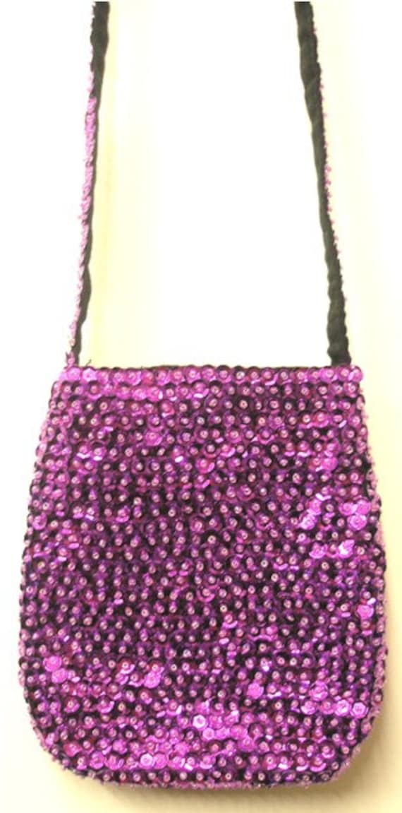 Buy Sequin Floral Pink Party Clutch Online - Accessorize India