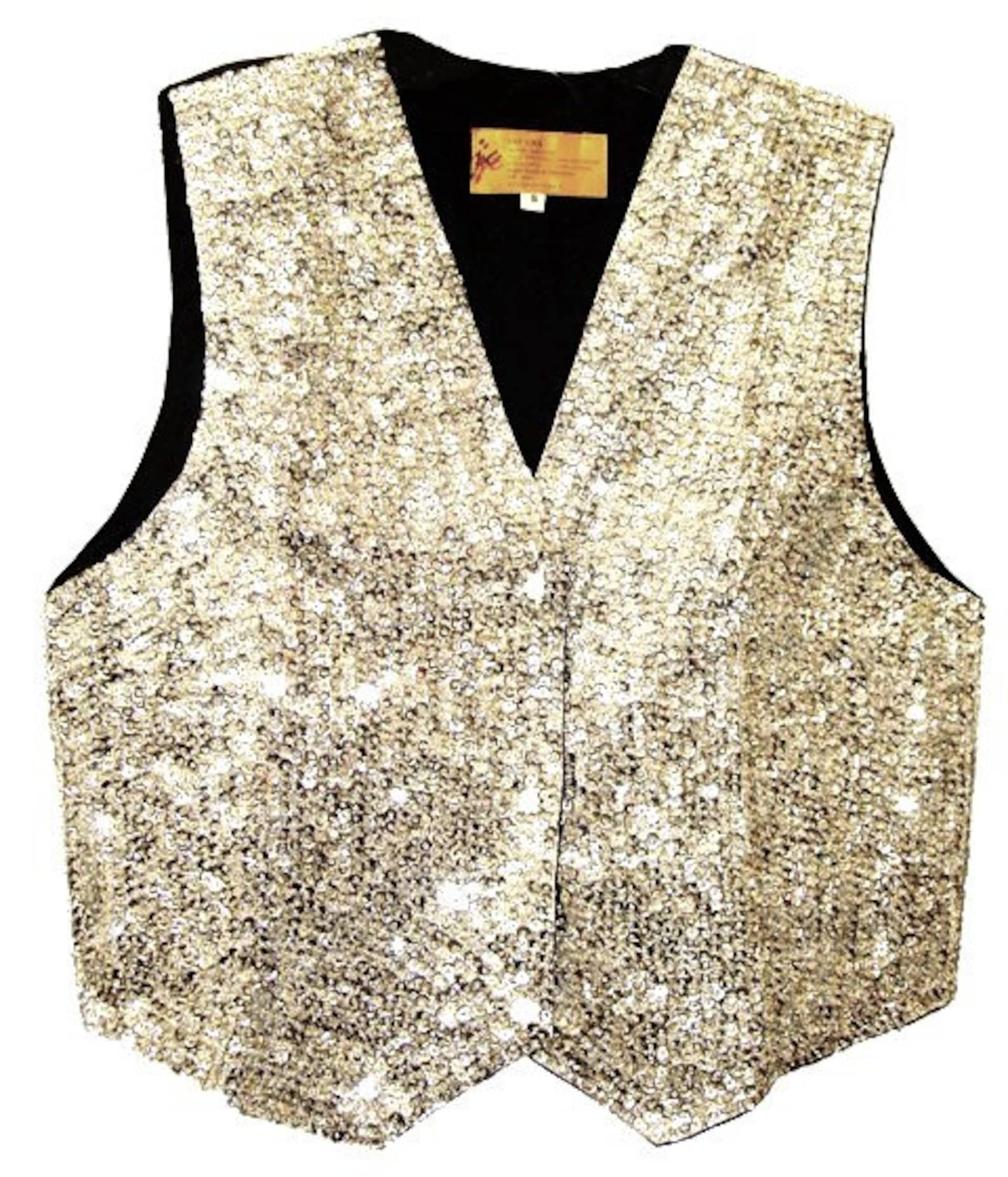 Sequin Vest SILVER - Etsy