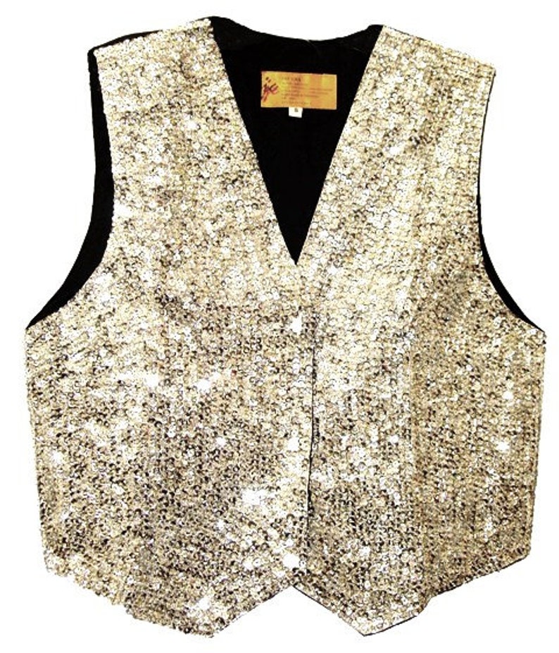 Sequin Vest SILVER - Etsy