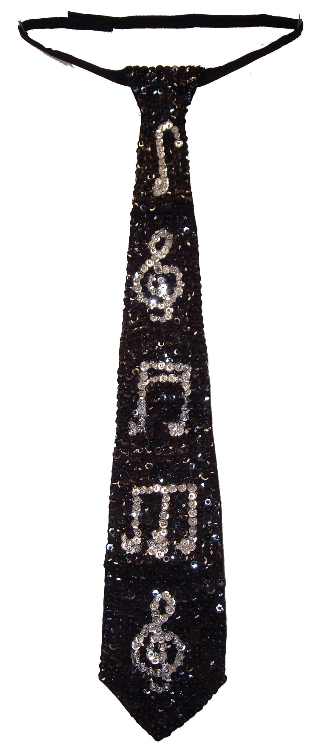 sequin neck tie