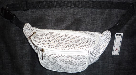 Silver sequin fanny pack deals