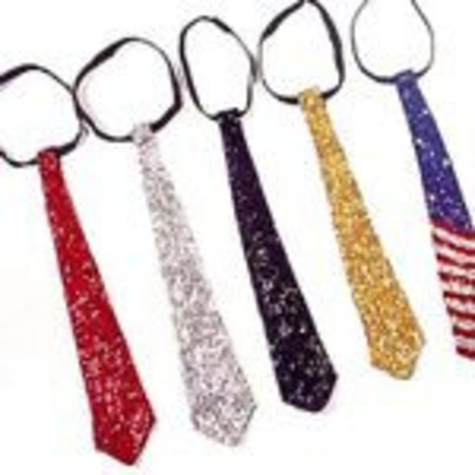 sequin neck tie