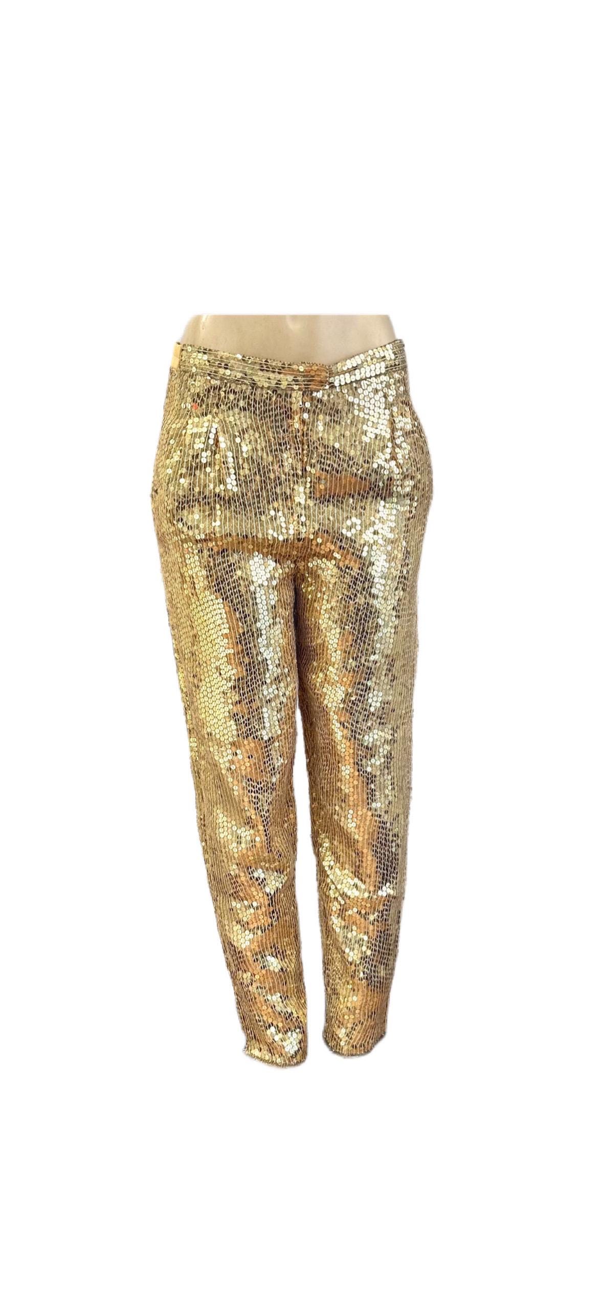 Gold Evening Pants - Etsy Gold Evening Pants - Etsy