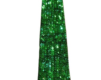 Sequin Neck Tie EMERALD GREEN Adult Unisex