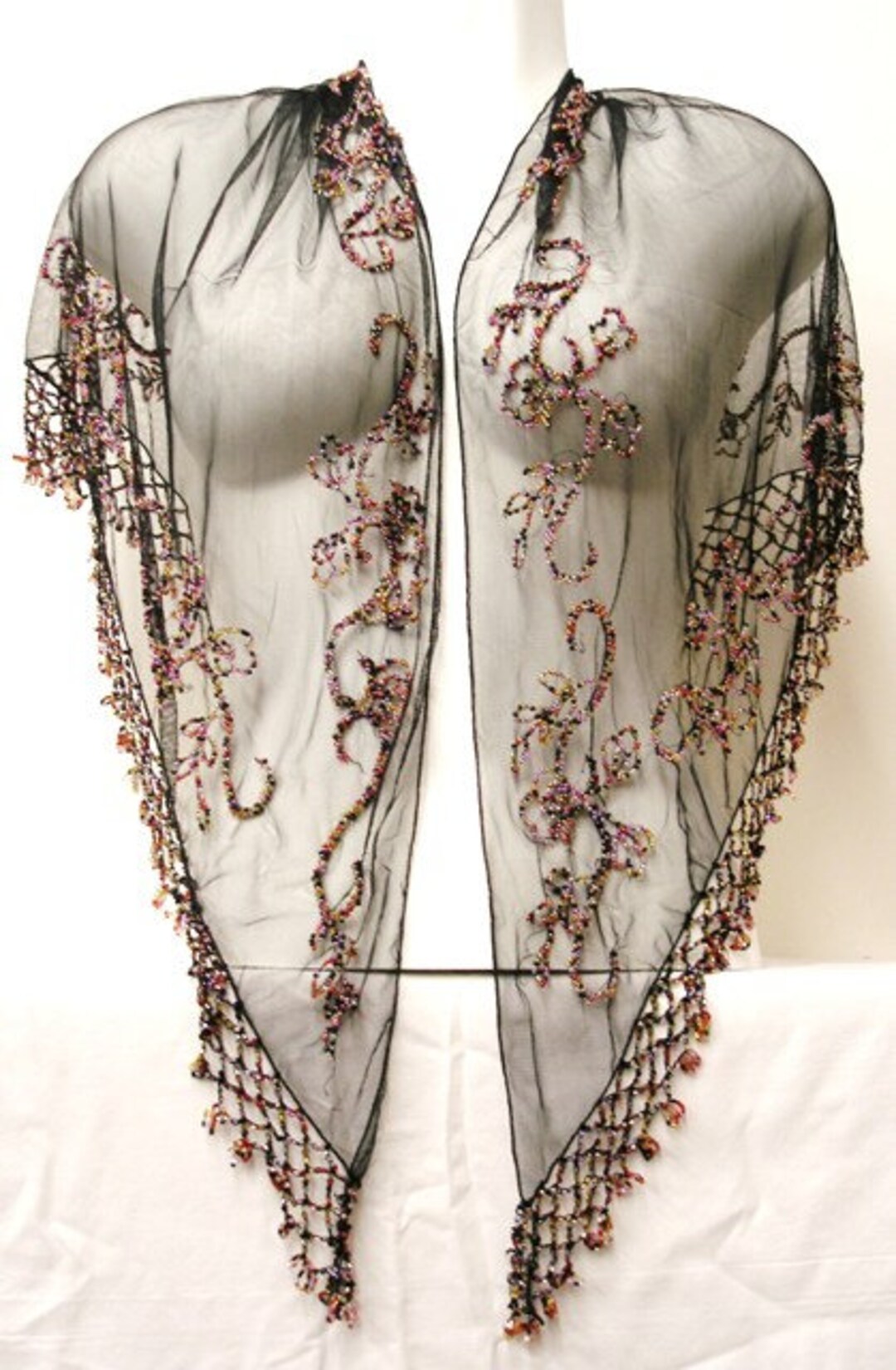 sequin shawl wrap