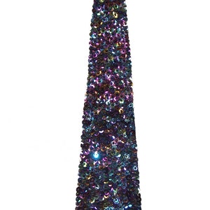 Sequin Neck Tie PEACOCK Adult Unisex