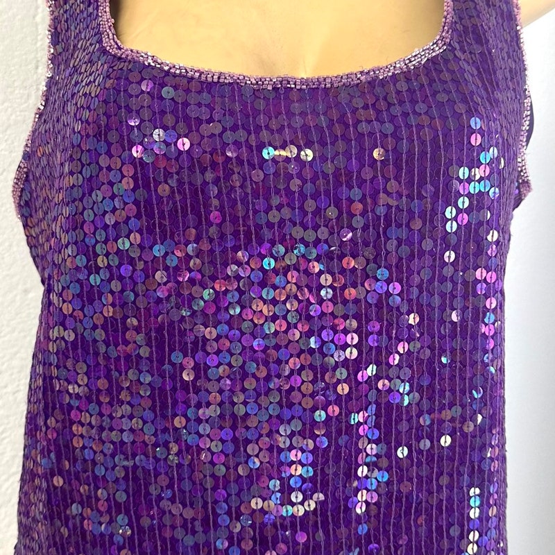 Lilith Sequin Top - Purple