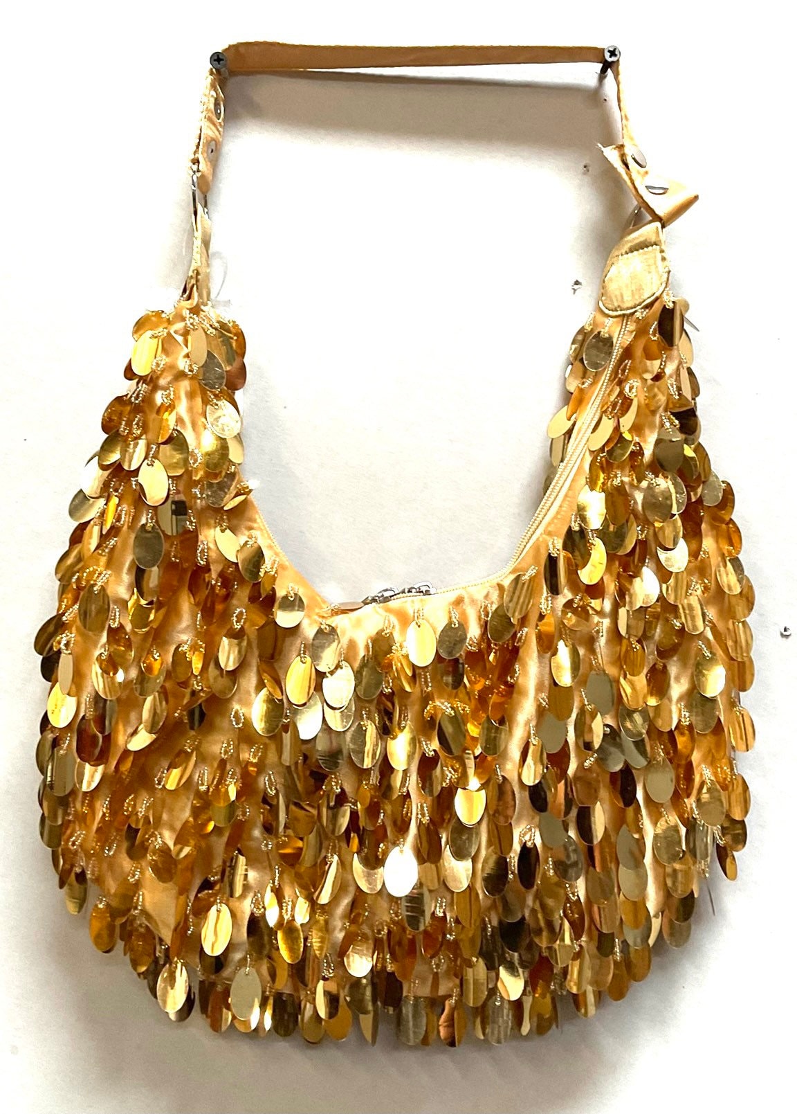 Gold hotsell sequin handbag