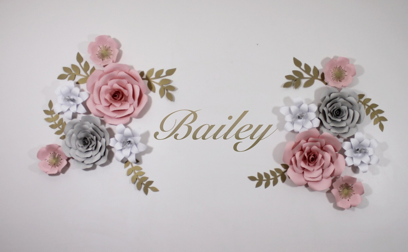 Baby Girl Nursery Decor Paper Flower Wall Decor Floral Decor Etsy