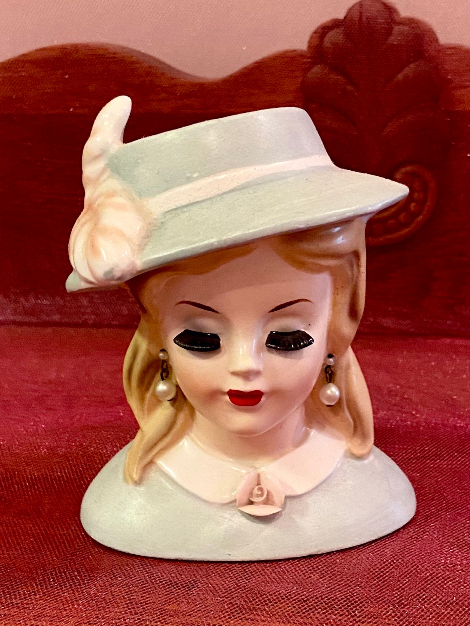1960 Napco Lady Head Vase Etsy