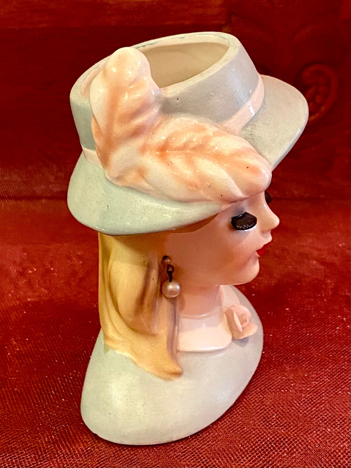 1960 Napco Lady Head Vase Etsy