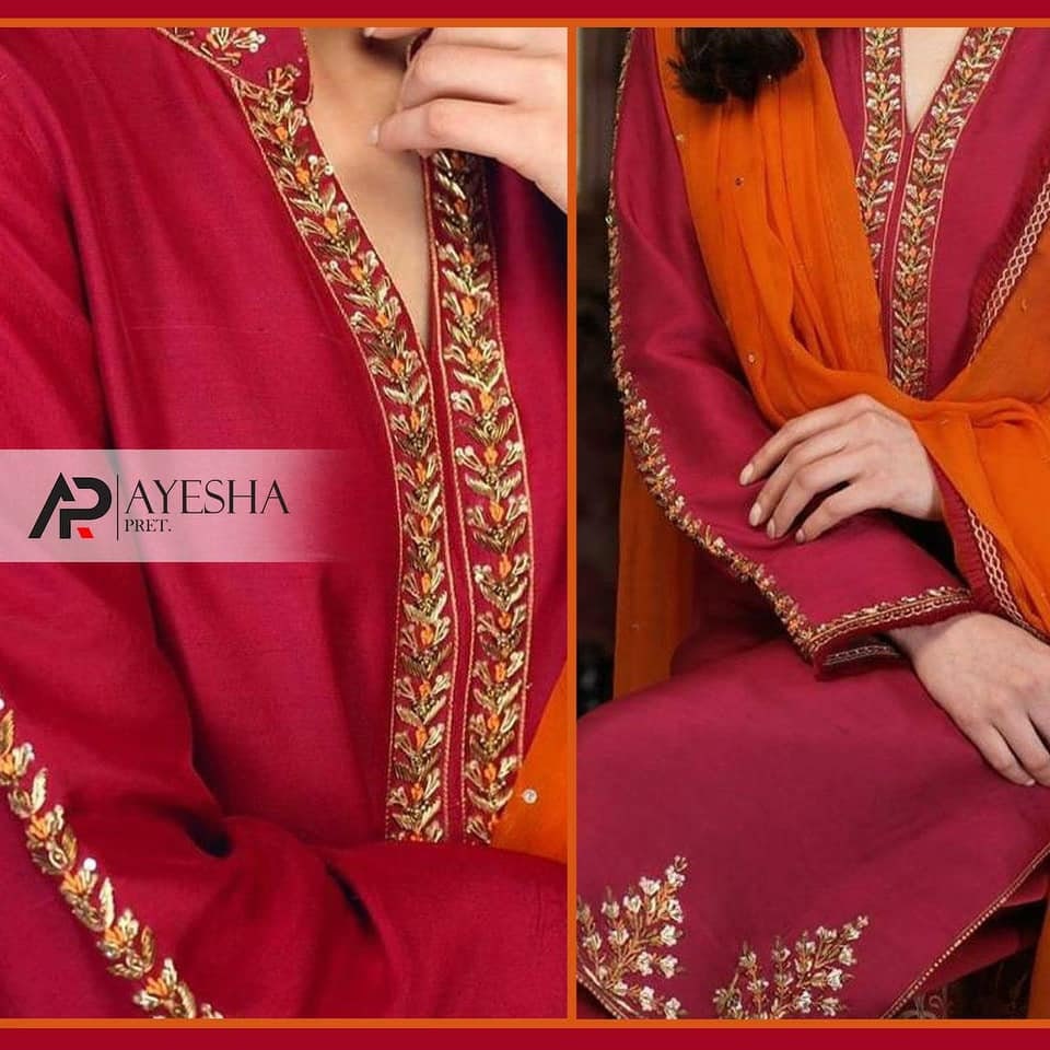 Punjabi Suit Salwar Kameez Latest Dress Designs Contrast Dupatta punjabi  suits,latest plain punjabi | Punjabi suit neck designs, Lace suit, Womens  dress suits