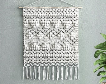 Crochet Diamond Macrochet Wall Hanging Pattern • Macrochet Wall Hanging • PDF pattern • Wall Hanging Crochet Pattern