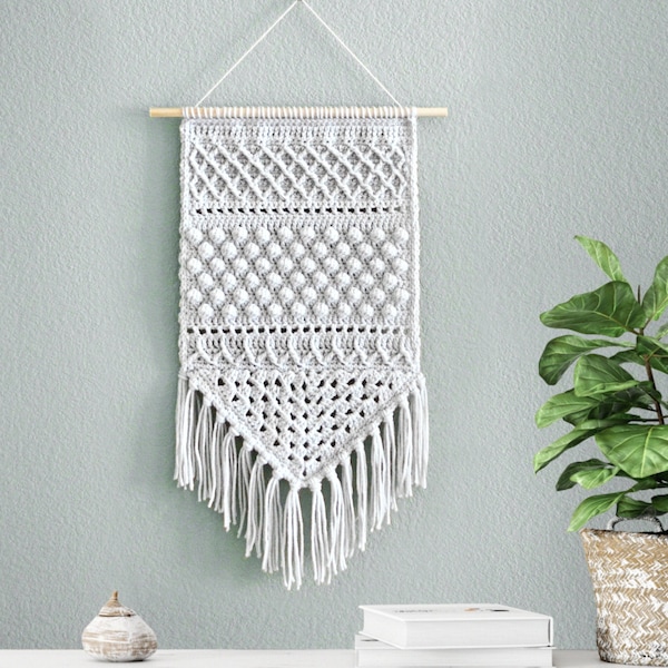 Crochet Wall Hanging Pattern • Macrochet Wall Hanging • PDF pattern • Wall Hanging Crochet Pattern