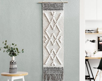 Crochet Boho Diamonds Wall Hanging Pattern • Wall Hanging • PDF pattern • Wall Hanging Crochet Pattern