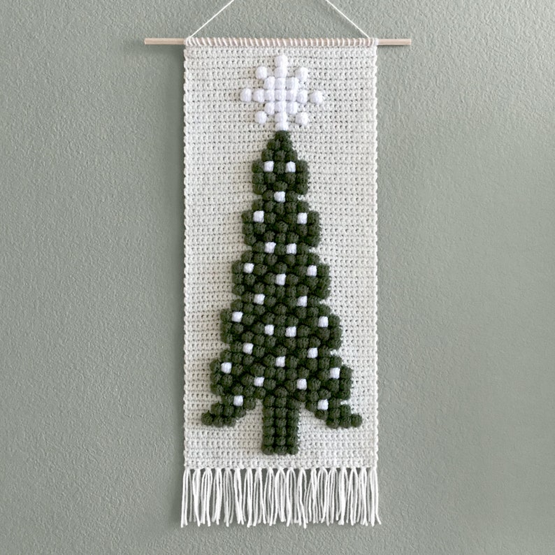 Crochet Christmas Tree Wall Hanging Pattern Christmas Etsy
