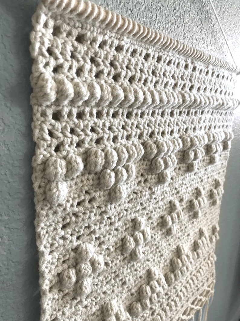 Crochet Diamond Macrochet Wall Hanging Pattern • Macrochet Wall Hanging ...