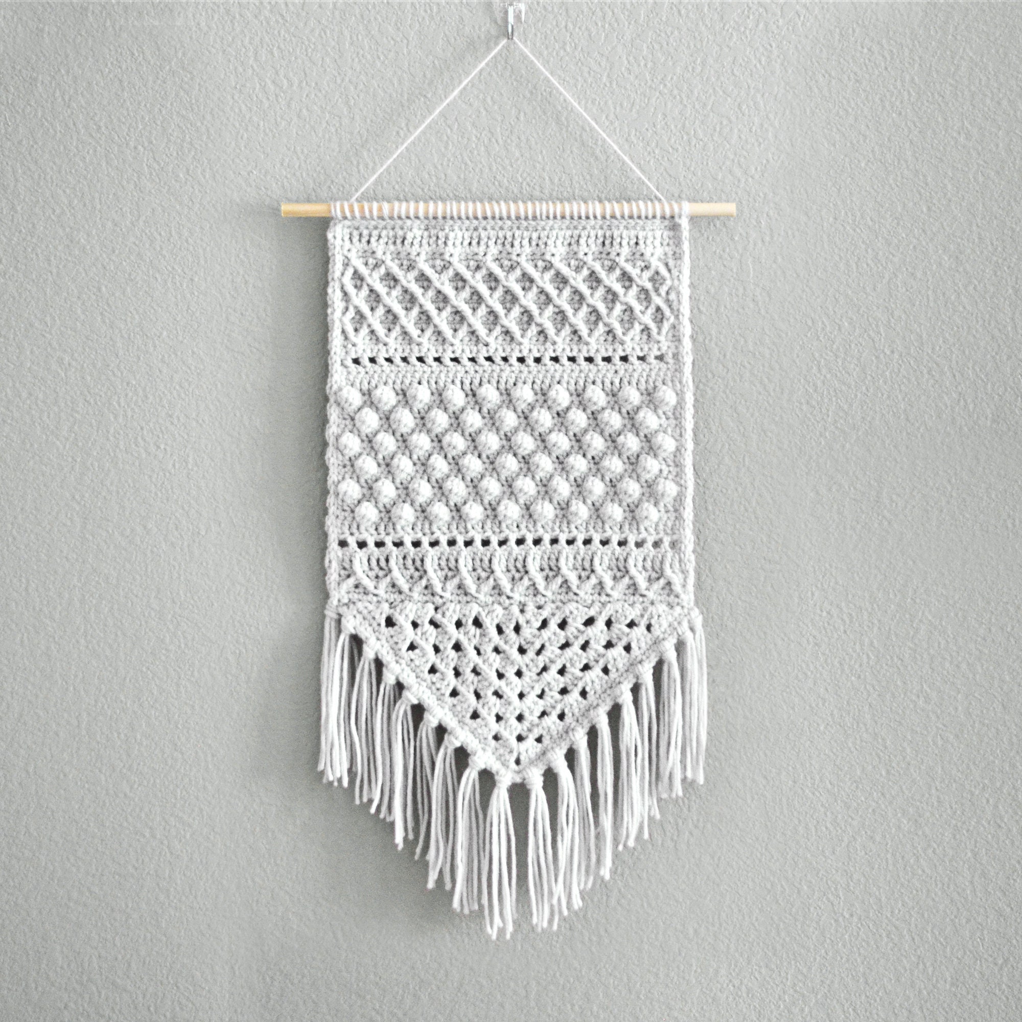 Crochet Wall Hanging Pattern • Macrochet Wall Hanging • PDF Pattern ...