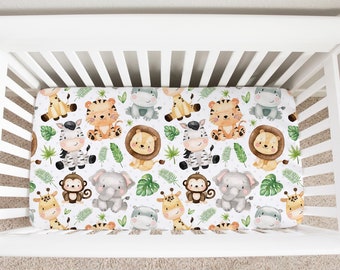 jungle cot sheets