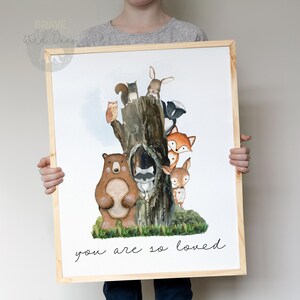 Woodland nursery Art, Woodland nursery prints, Forest Nursery Wall Art, Baby Woodland Animals, Boy Baby room PRINTABLE art  DIGITAL DOWNLOAD