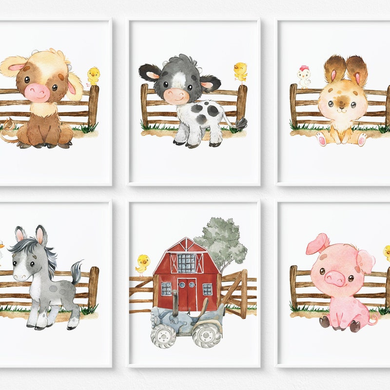 Farm Animal Art - Etsy