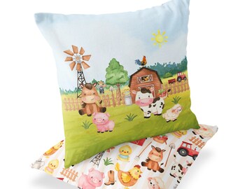 Farm Animals Nursery Accent Pillow Farm Life Nursery Pillow