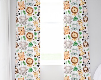 Safari Curtains Etsy