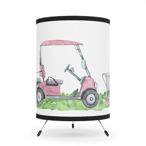 Girl golf table lamp, Pink golf nursery decor, Golf baby room decor, Sports lamp, Girls room lamp, Golf night light, New baby gift Pink Golf