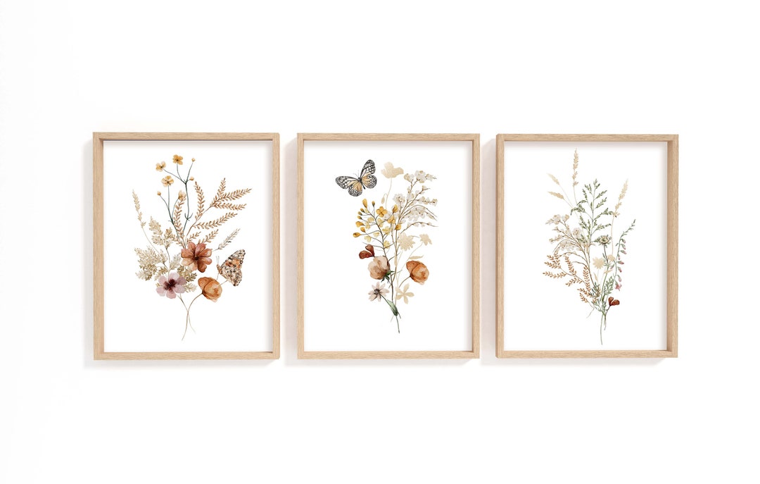 Wildflowers Nursery Wall Art, Floral Nursery Decor, Wildflowers Nursery