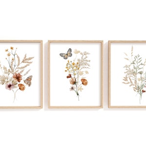 Wildflowers Nursery wall art, Floral Nursery decor, Wildflowers nursery, Wildflowers prints, Botanical floral art print, Wildflowers art BuG