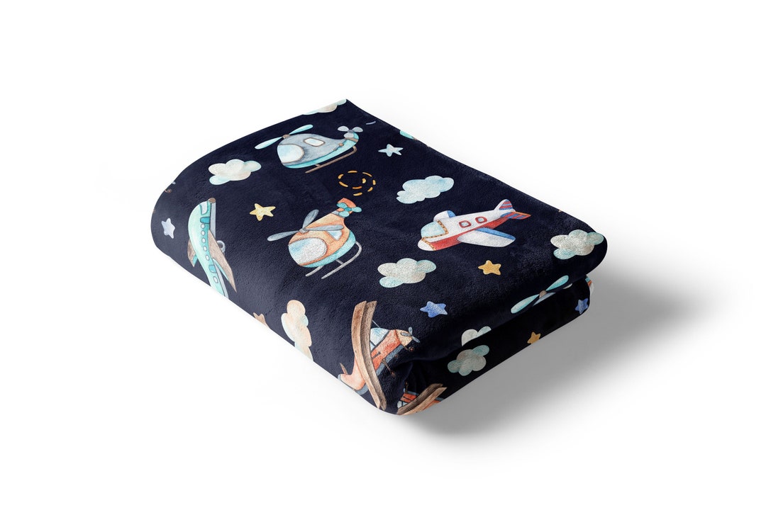 Airplanes Blanket, Airplane Baby Gift, Airplanes Nursery Bedding