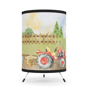 Farm lamp, Tractor nursery lamp, Barnyard lamp, Farm nursery decor, Farm table Lamp, Kids room lamp, Bedside lamp Boy nursery lamp Farm life
