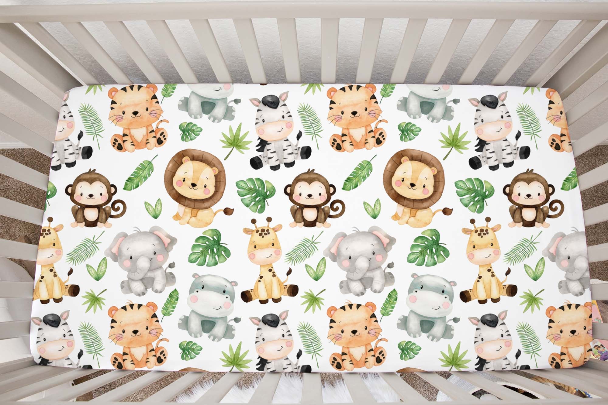 Baby jungle bedding sales